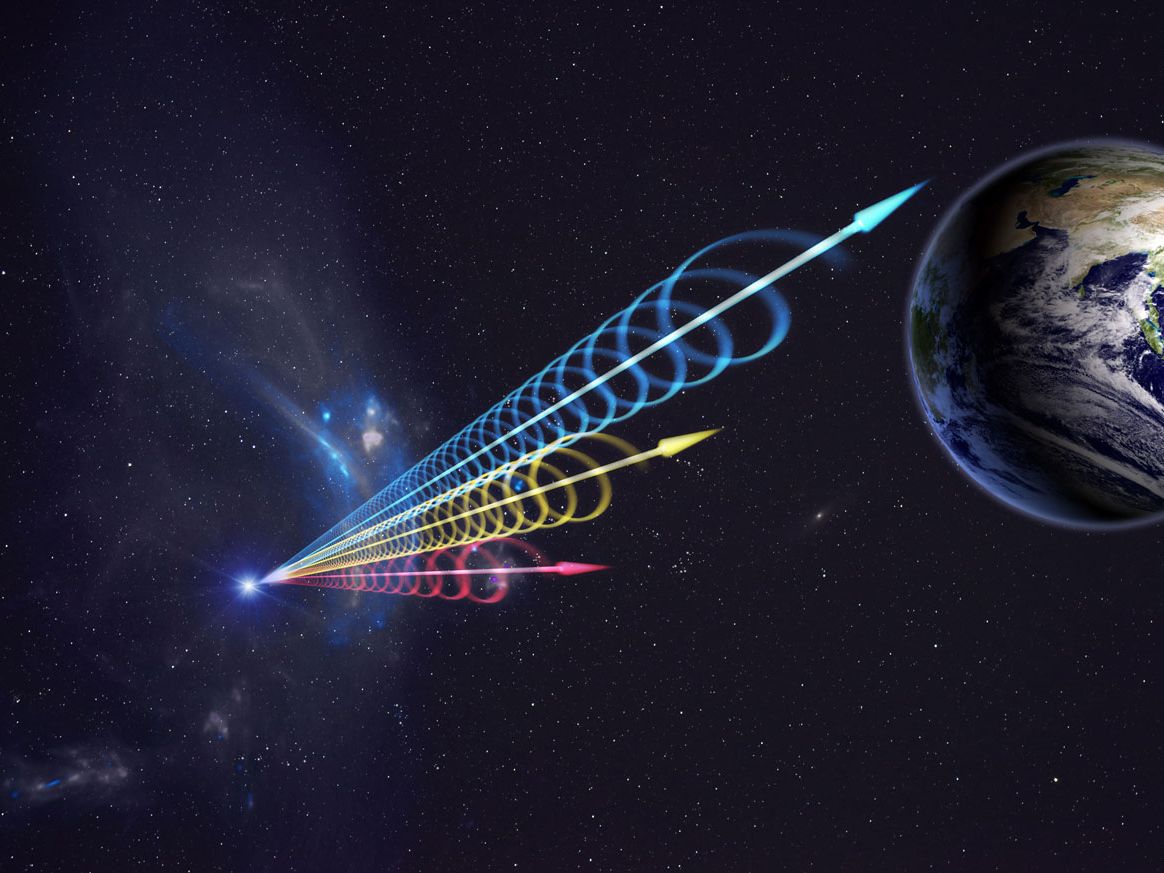 Weird type of fast radio burst discovered 3 billion light