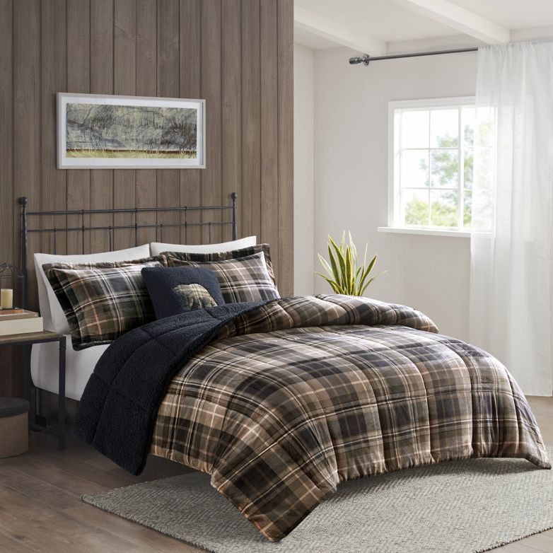 Woolrich Alton Plush to Sherpa Down Alternative Ultra-Soft Comforter Set &amp;amp; Reviews | Wayfair