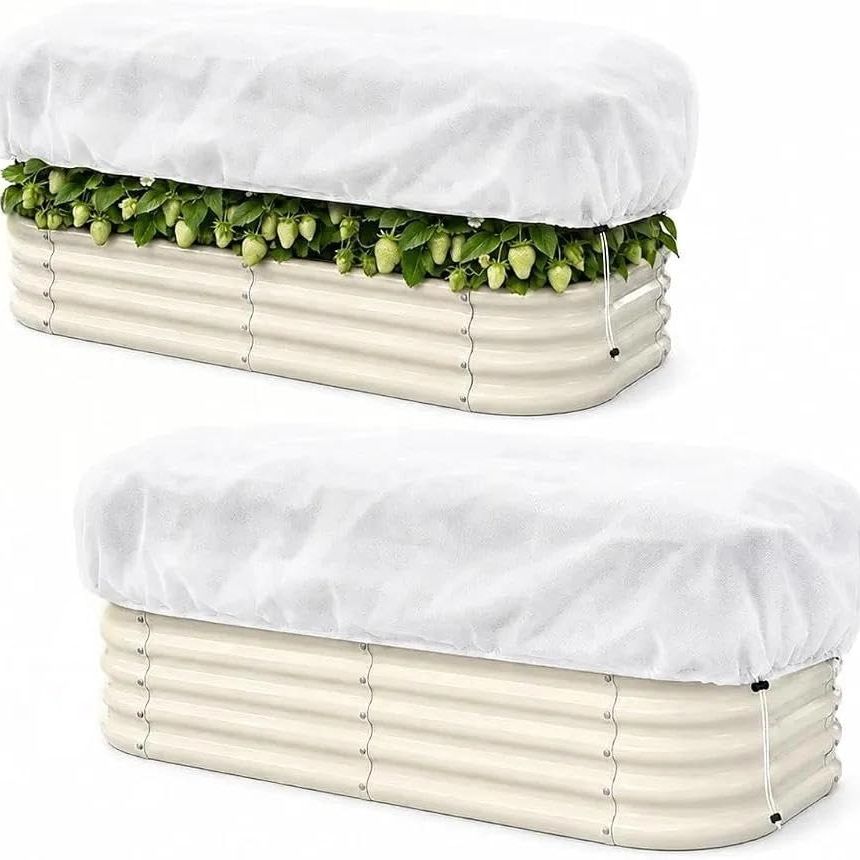 2 Pack Plant Covers Freeze Protection for 8 X 4 Ft Raised Garden Beds