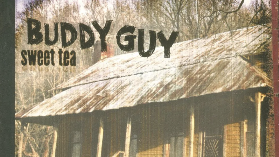 A screen-grab of Buddy Guy's album, Sweet Tea, showing the roof of a fairly basic home