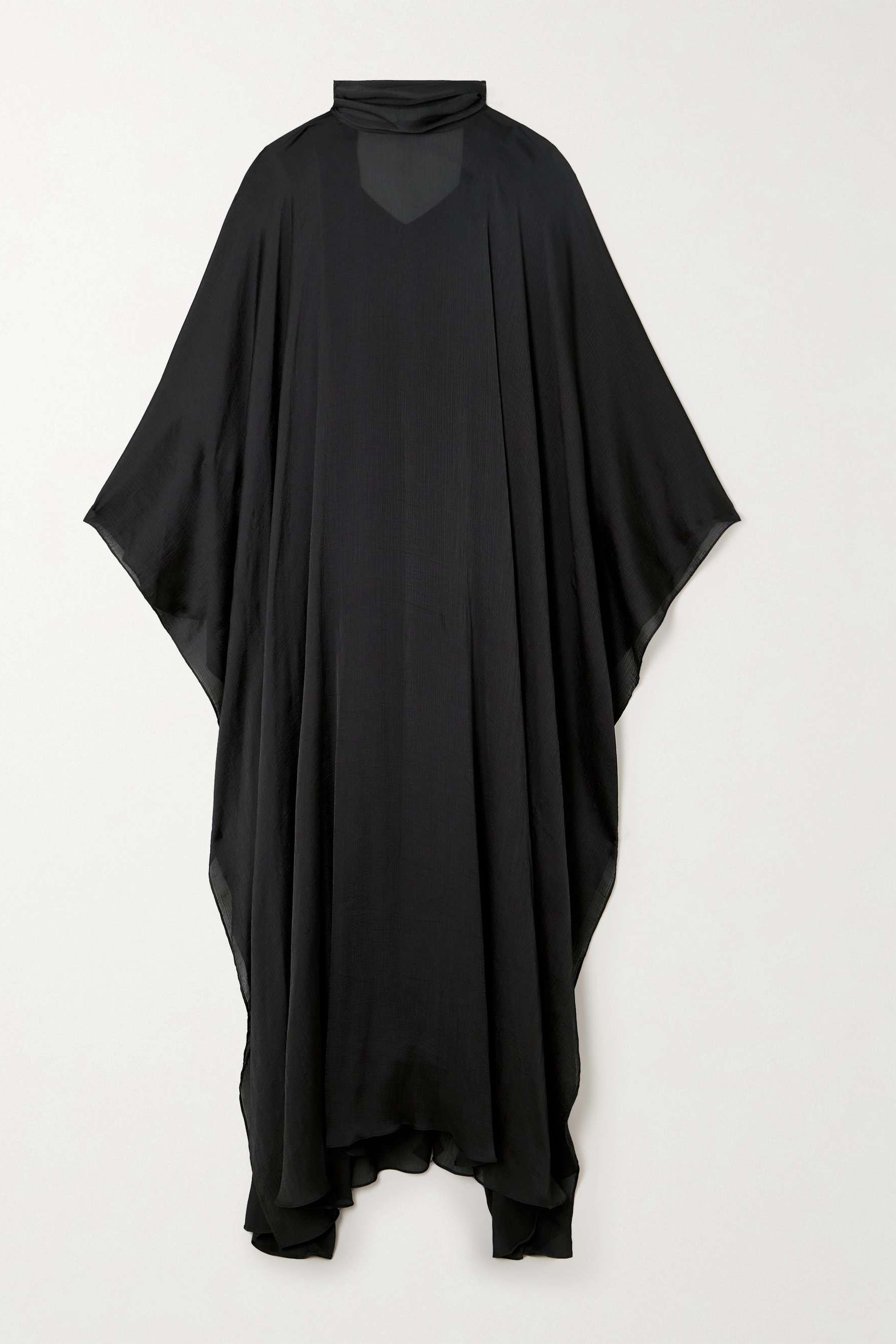 Crinkled-Voile Maxi Dress