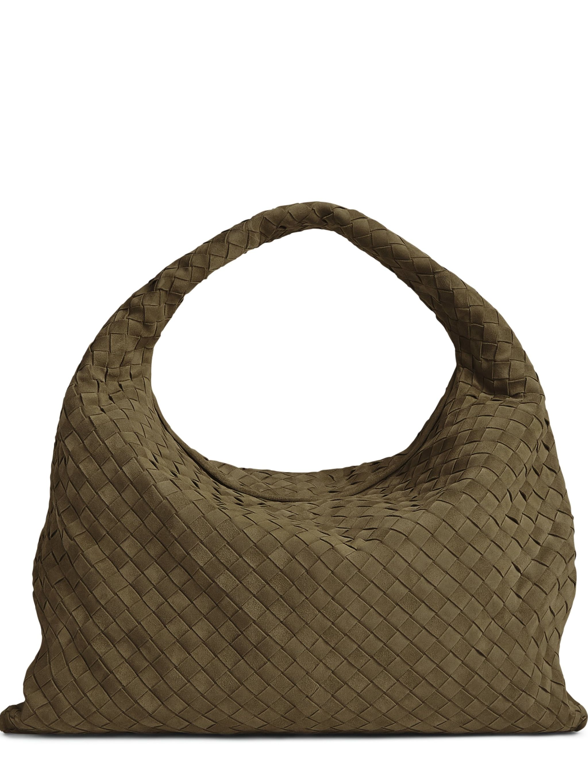 Bottega Veneta Large Suede Hop Shoulder Bag
