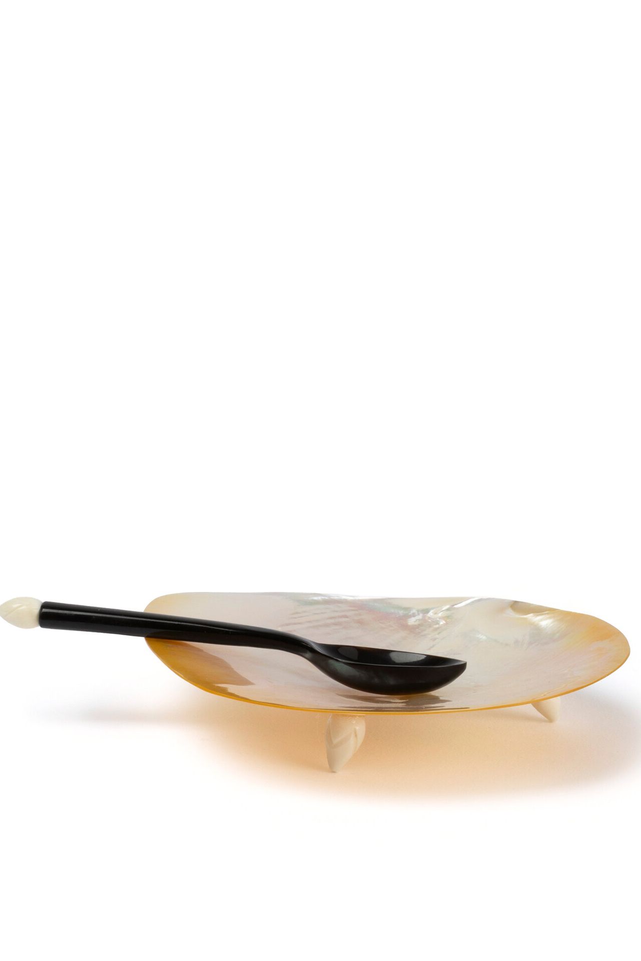 Horn and Mother-Of-Pearl Caviar Set