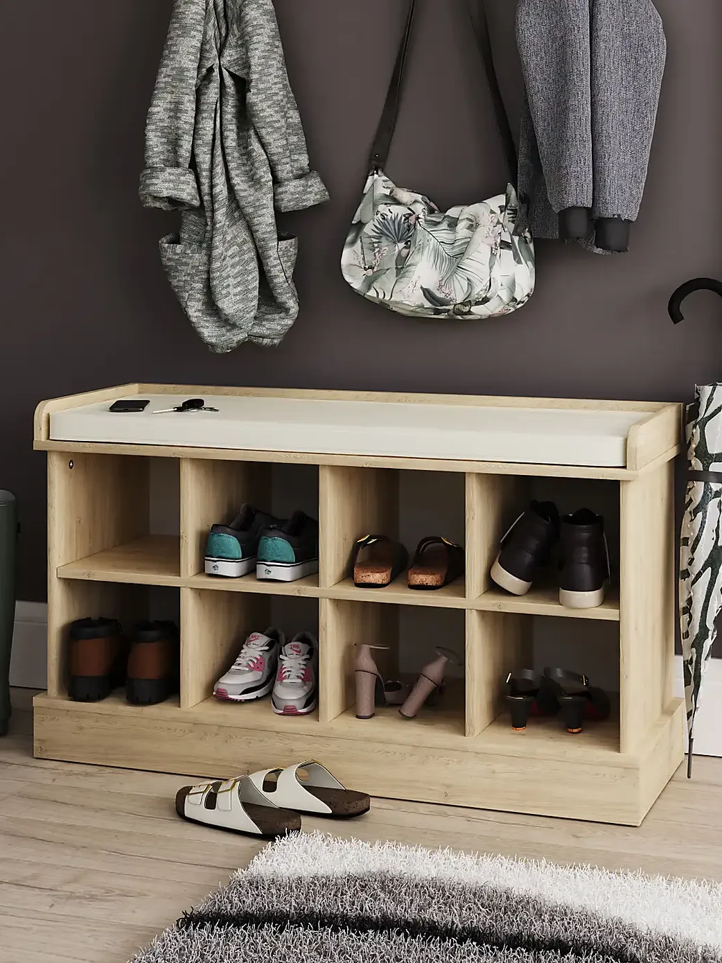 Kempton Shoe Storage Bench
