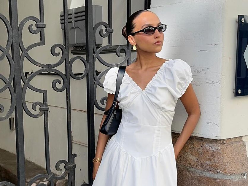 doen mini white dress Doen Musette Embroidered Broderie Anglaise Organic Cotton-poplin Mini Dress In White