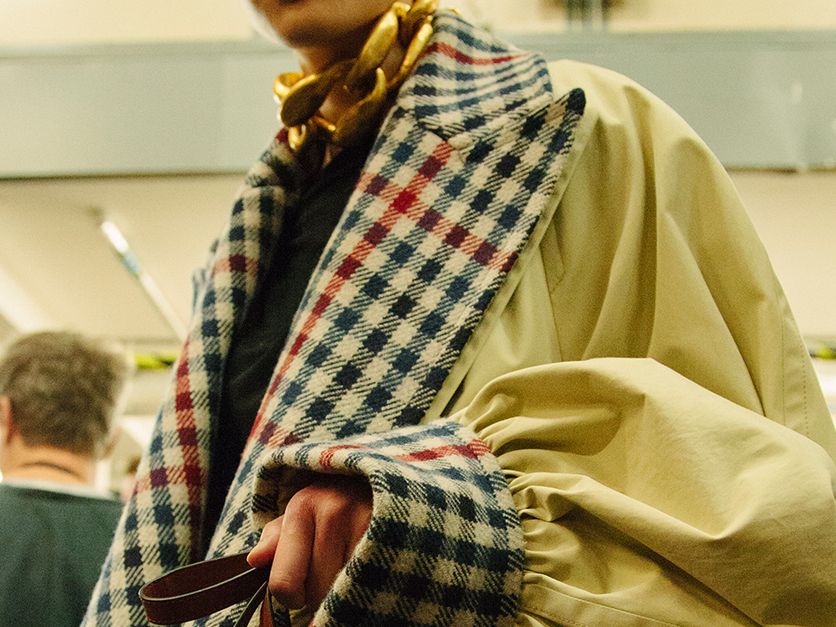 JW Anderson's Checked-Collar Trench Coat Is Trending | Who