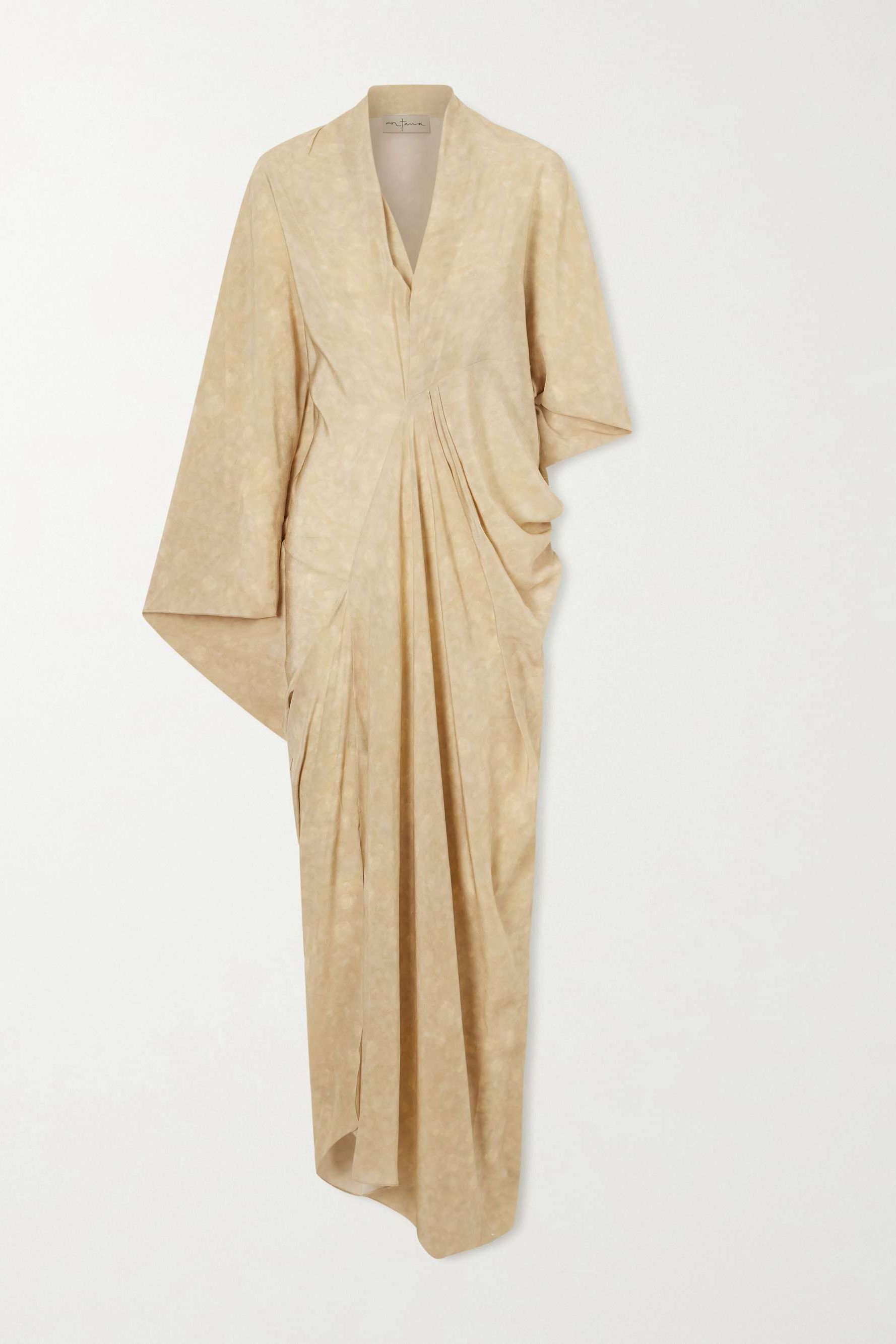 Mayu Printed Silk Maxi Dress