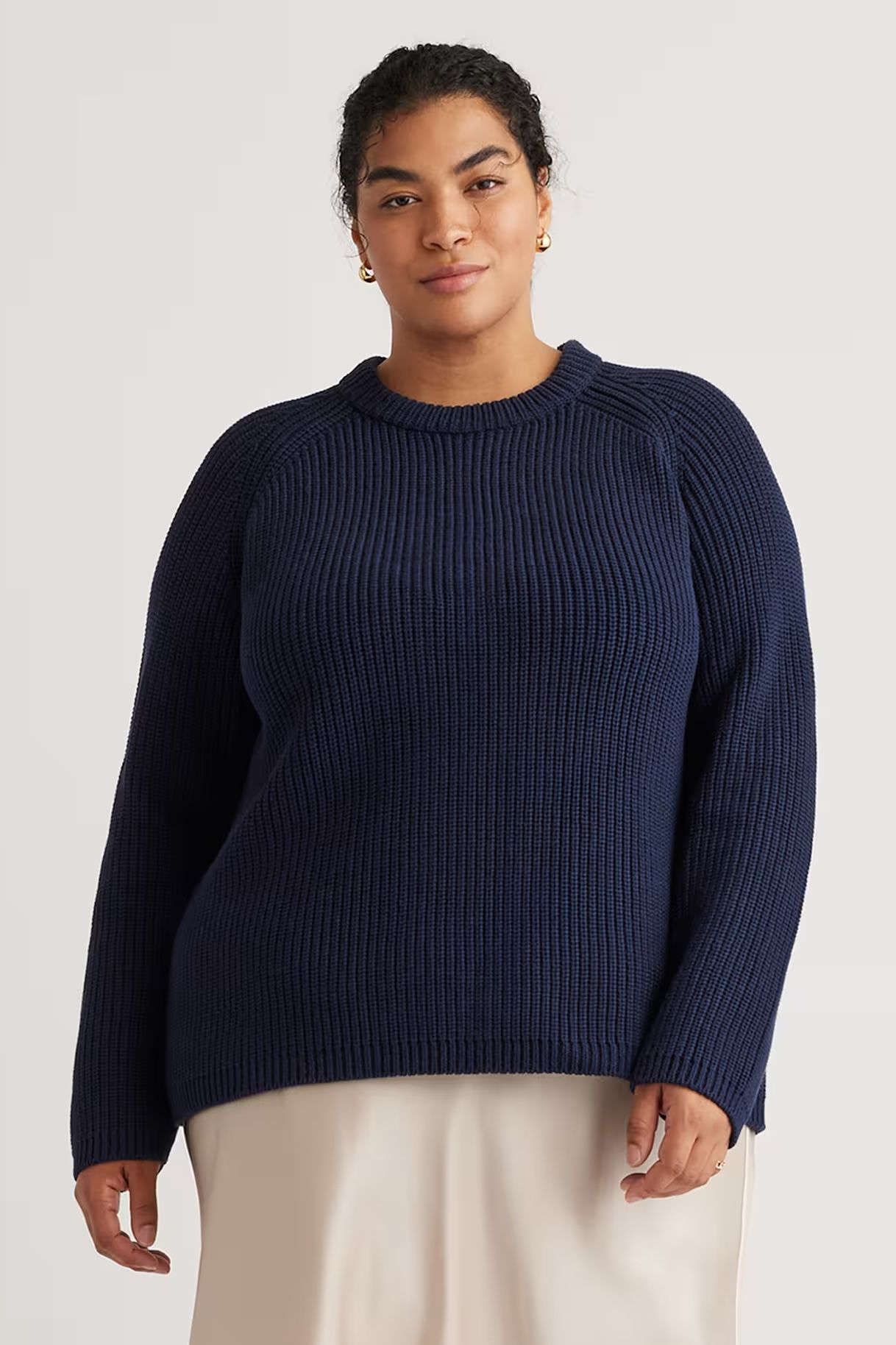 Quince 100% Organic Cotton Fisherman Crew Sweater