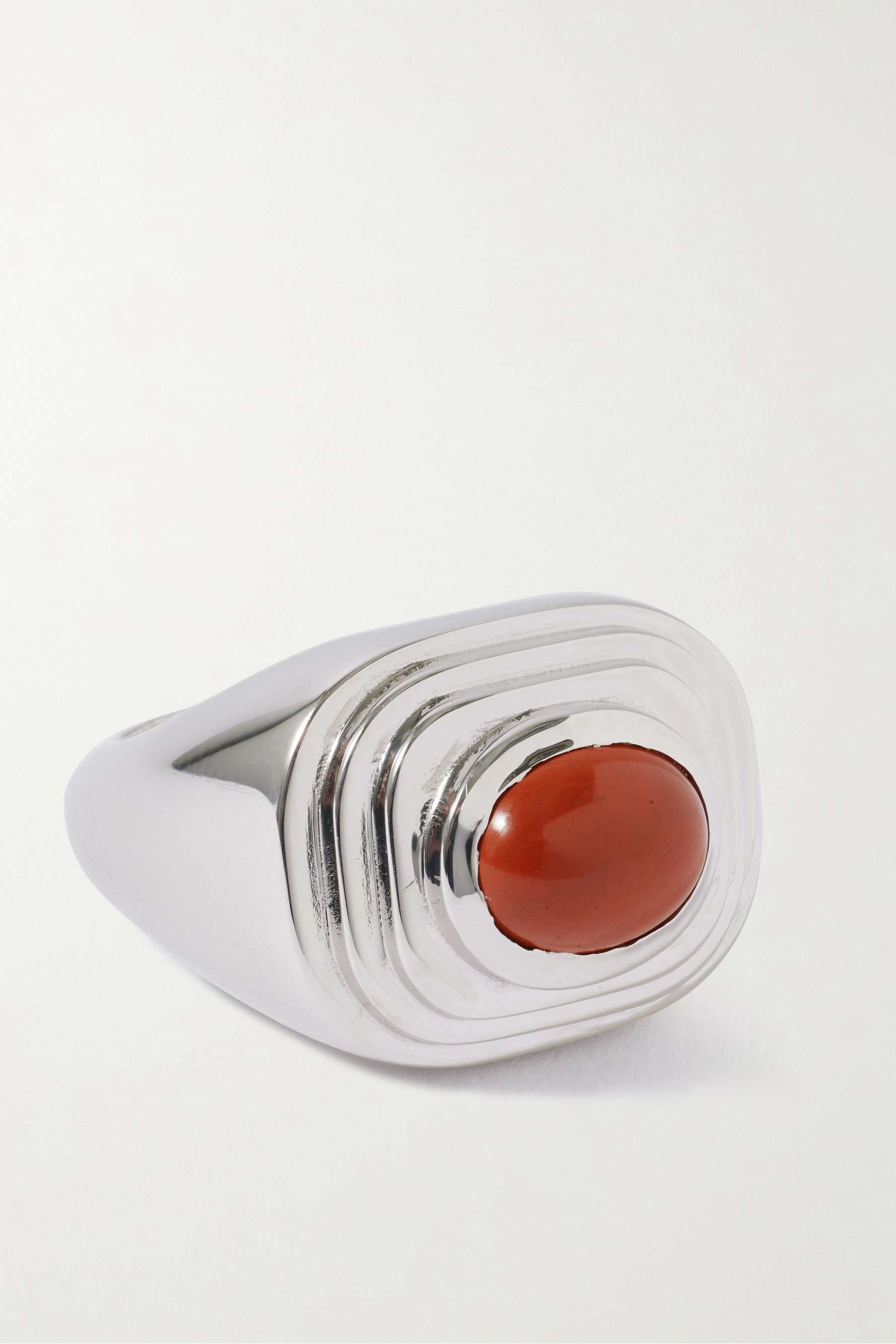 The Deco Silver Jasper Ring
