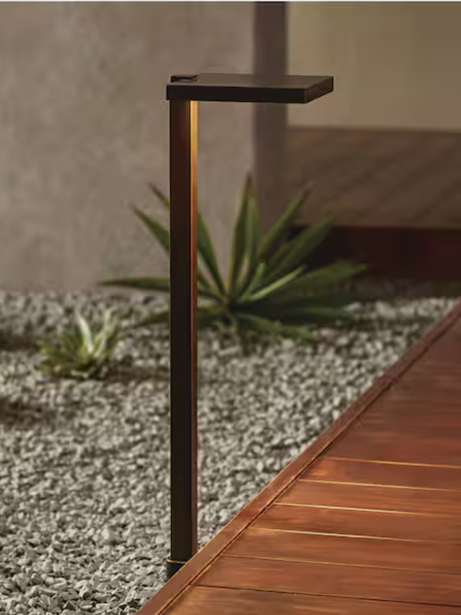 Hampton Bay Glenwood 151 Lumen Oil Rubbed Bronze Integrated LED Low Voltage Outdoor Landscape Path Light