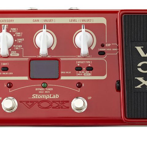 【電源付き】VOX ベース用 マルチエフェクター StompLab SL2B　赤 StompLab 2B - Vox Amps