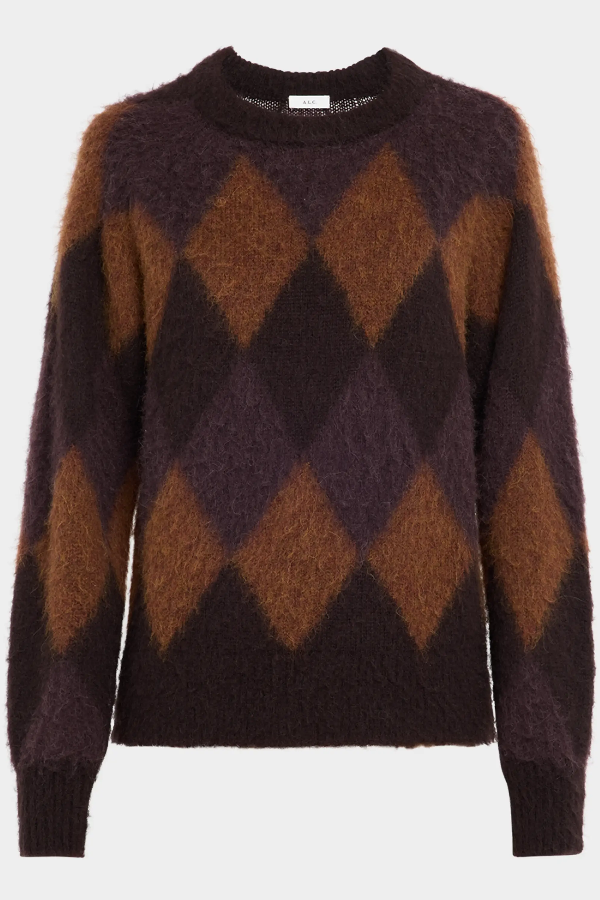 A.L.C., Ezra Argyle Crewneck Sweater