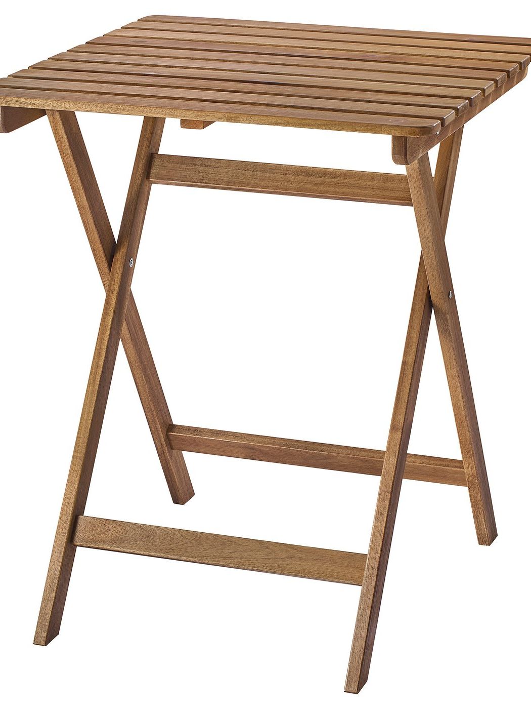 Askholmen Table, Outdoor - Foldable Dark Brown 60x62 Cm