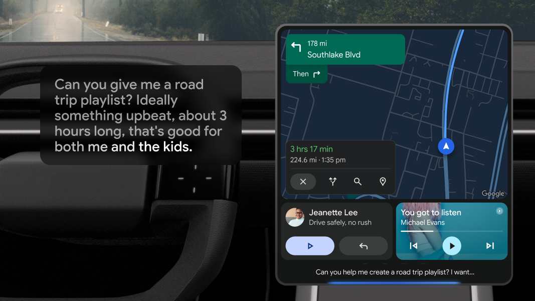 Gemini infiltrates into Android Auto