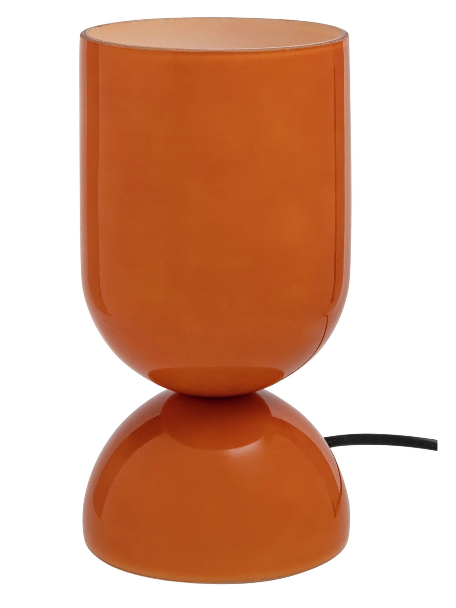 Habitat, Gloss Glass Table Lamp in Orange