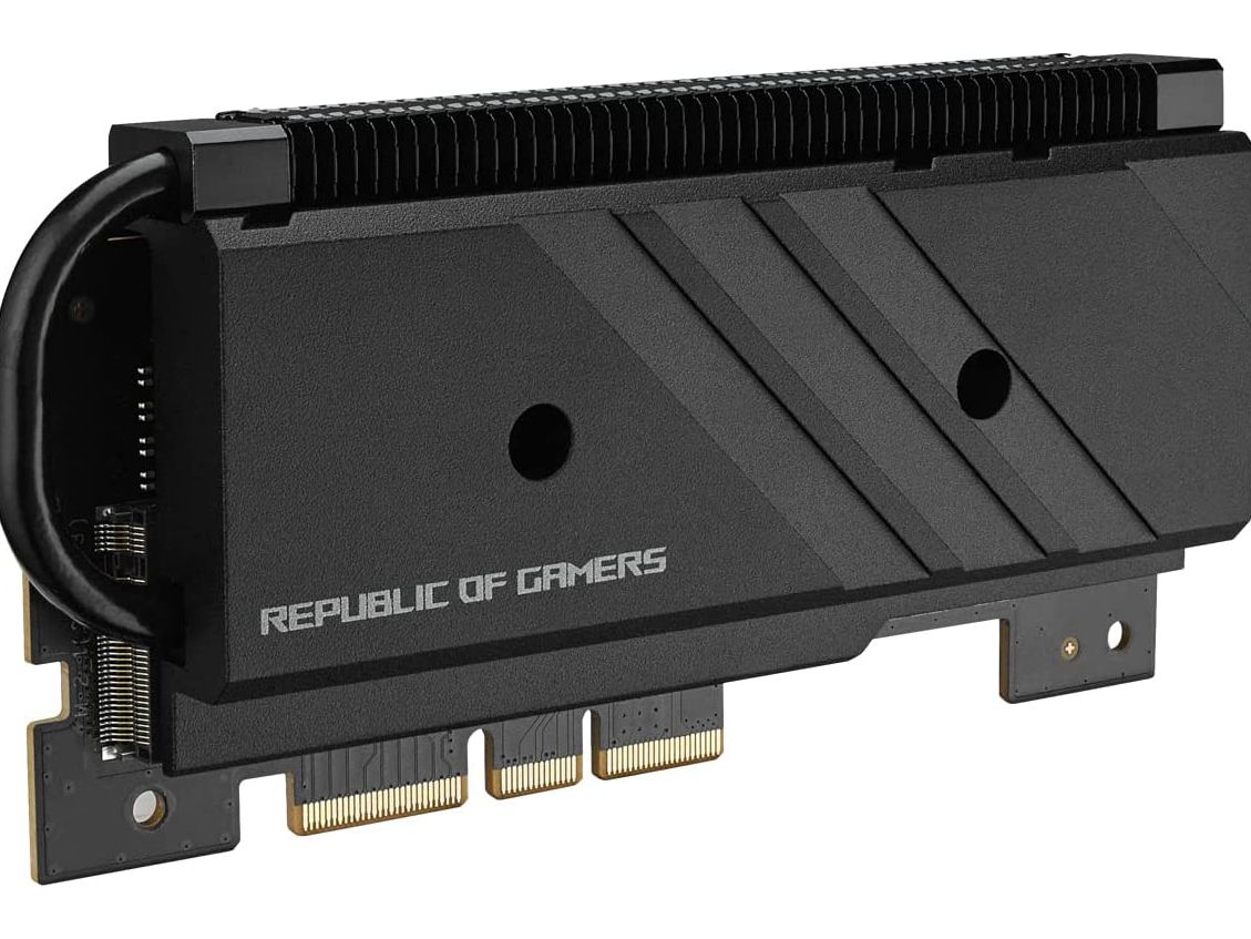 ROG X670E Crosshair Extreme Rocks All-New Gen 5 M.2 SSD Riser Card