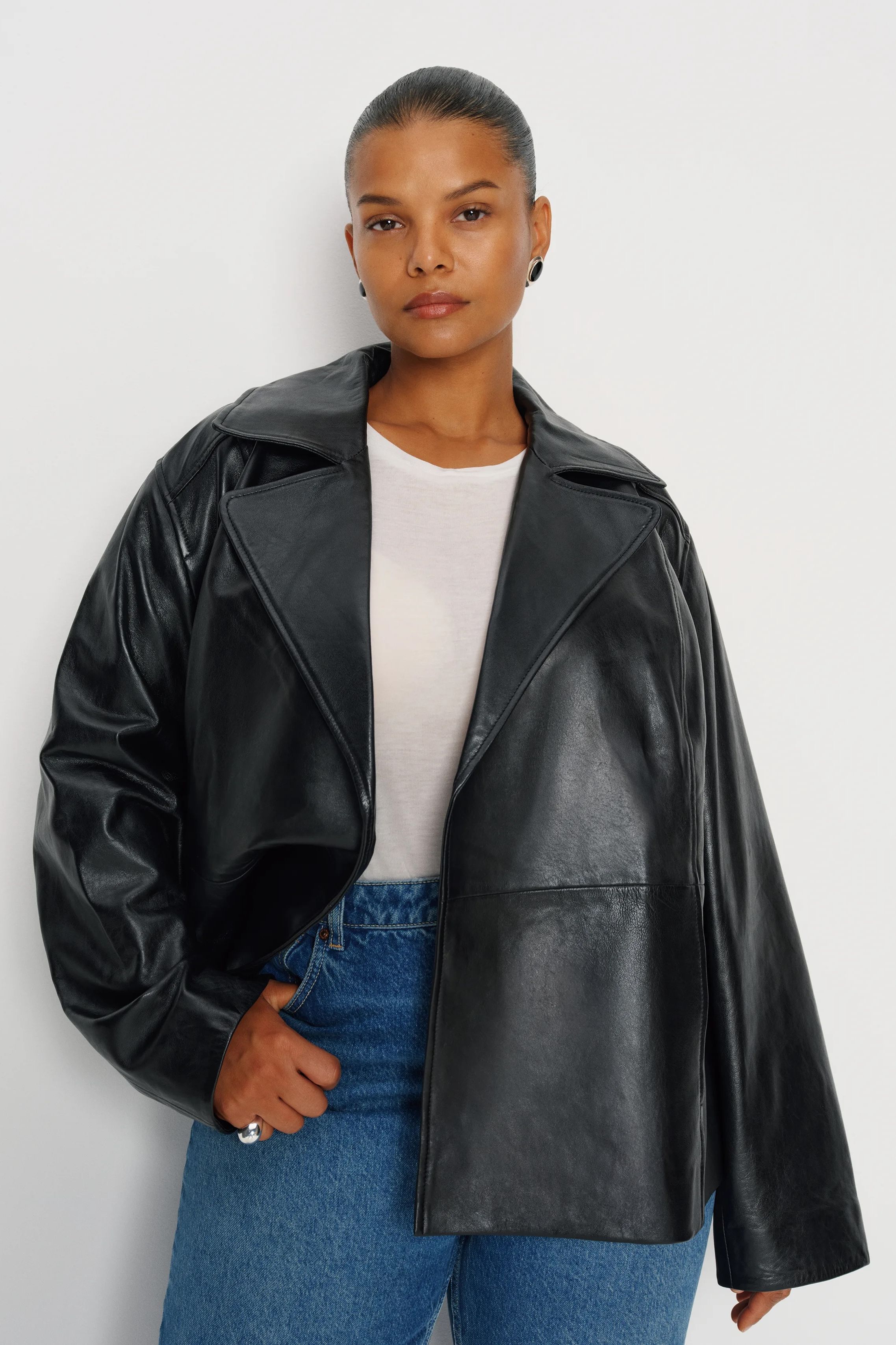 Veda Jaden Cropped Trench Es