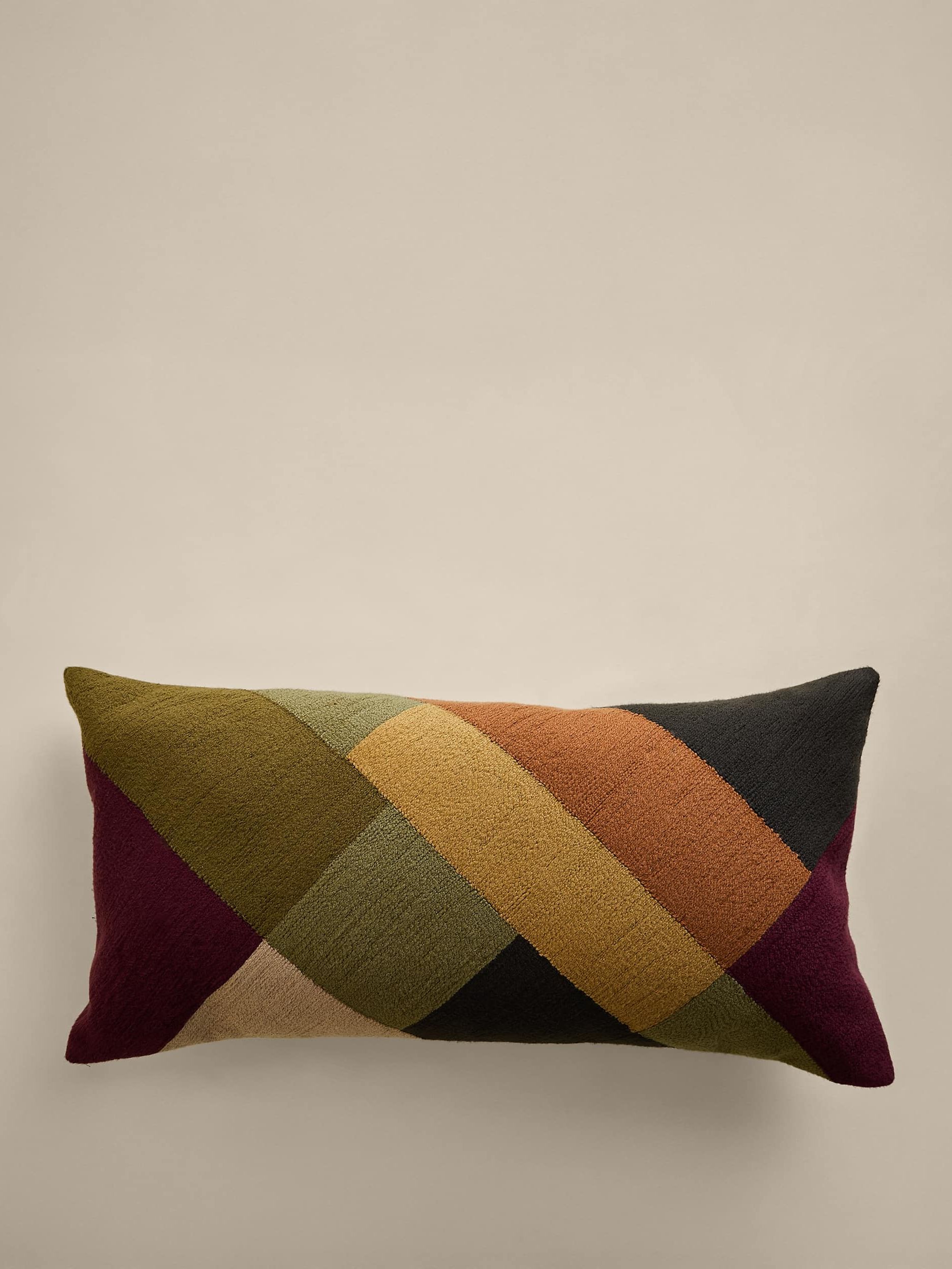 Pure Cotton Crewelwork Embroidered Cushion