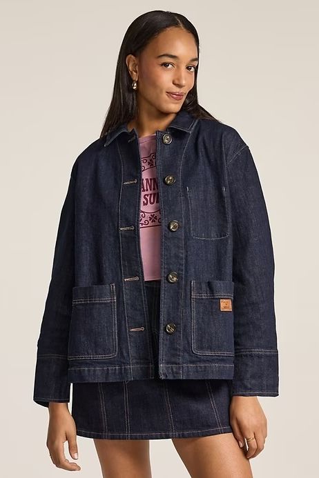 old navy x anna sui denim chore jacket