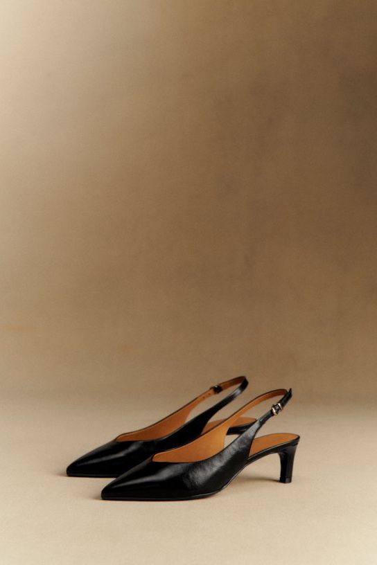 Serena High Heels - Vintage Black - Bovine Leather - S&amp;eacute;zane