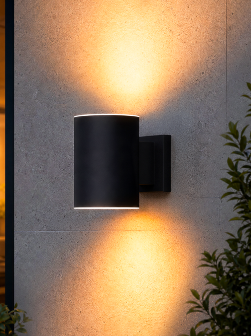Monaco Solar Up & Down Wall Light With Pir Motion Sensor 
