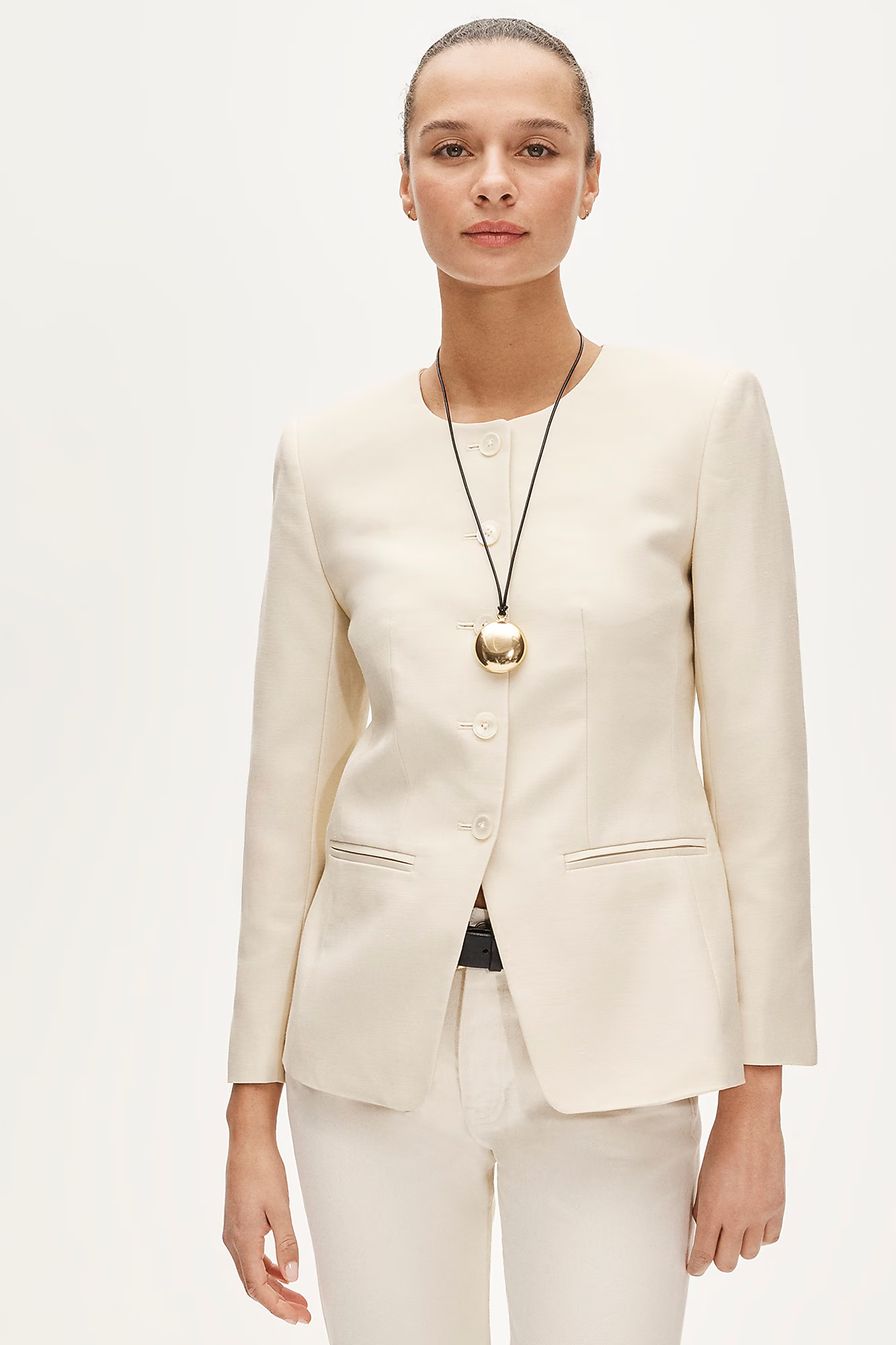 J.Crew, Margeaux Lady Jacket in Gramercy Linen Blend