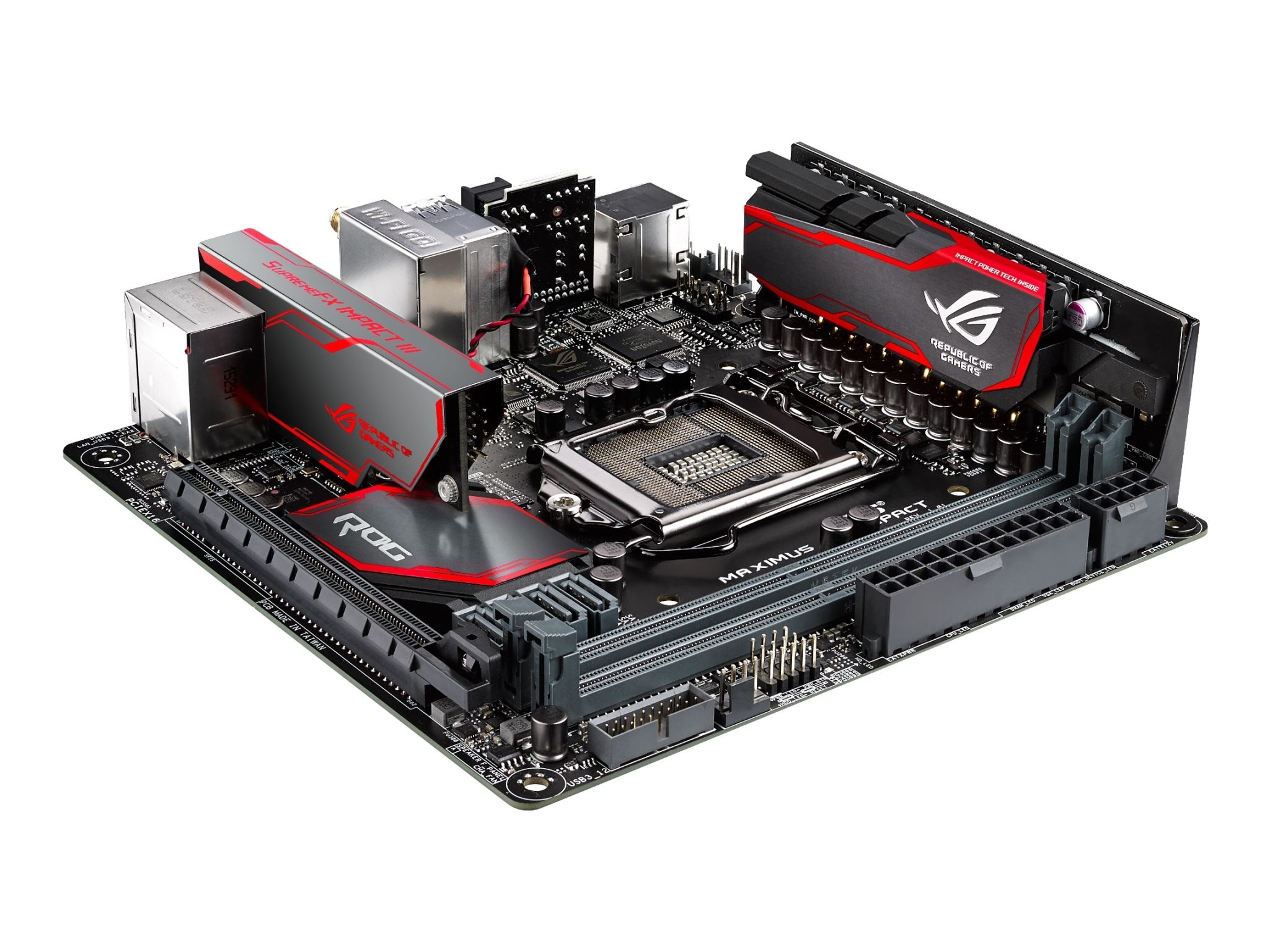 Asus' mini-ITX Z170 motherboard is packed edge-to-edge with