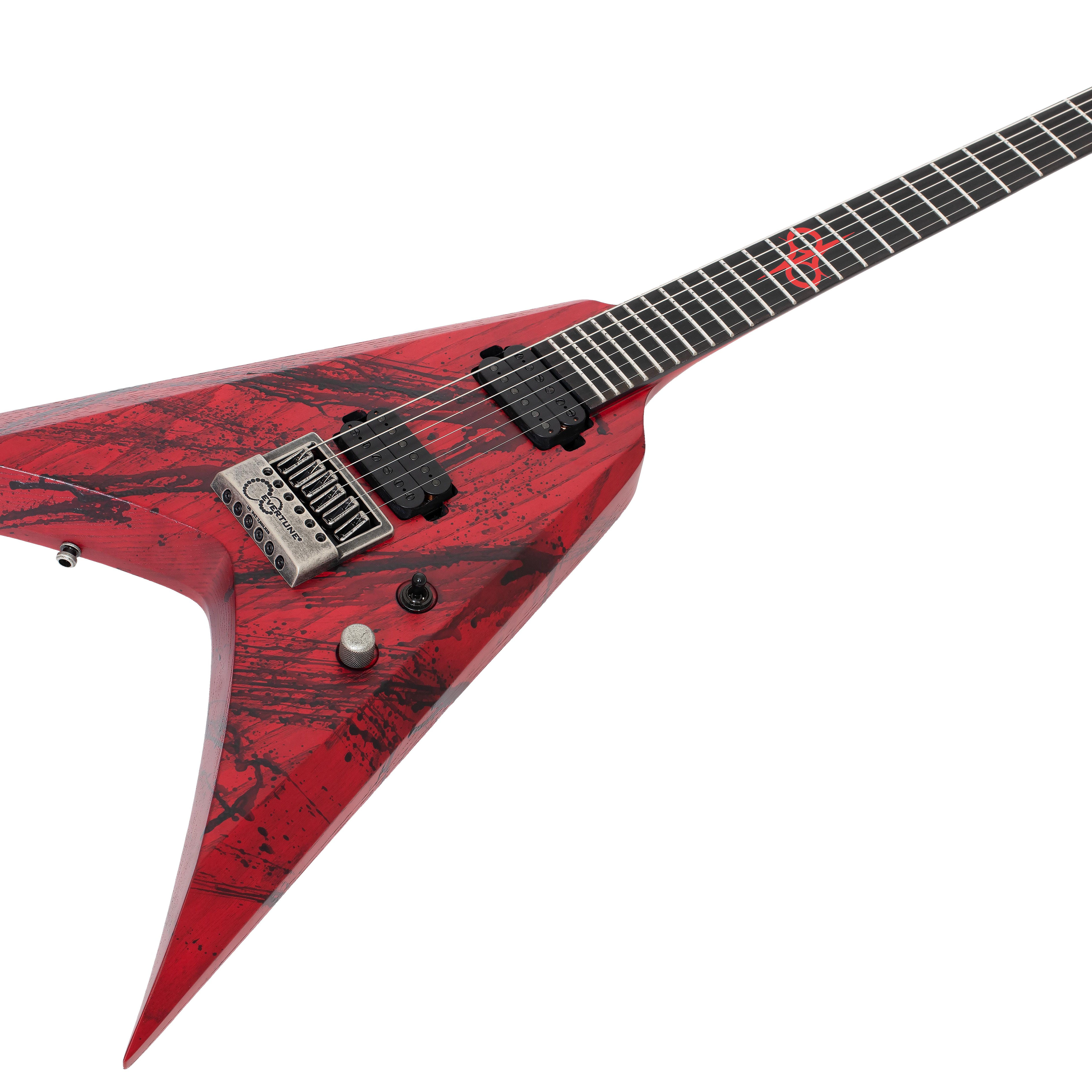 ギター SOLAR GUITARS AB2.6ET FBB Evertune Solar A2.7FRC 7-String Electric Guitar - Carbon Black