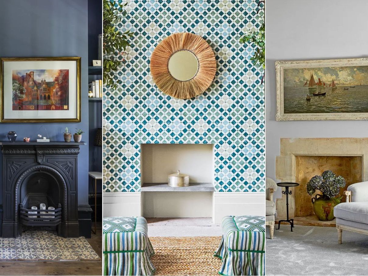 How to decorate an empty fireplace: 6 tips from designers Homes and Gardens