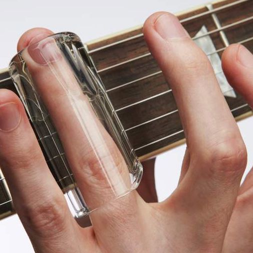 Musiin Kit Slides Guitare - Verre, Acier Et Laiton Avec 6 Médiators Et 4 Finger Picks