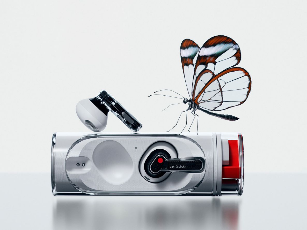 Nothing Ear (stick) is here with a familiar see-through design for