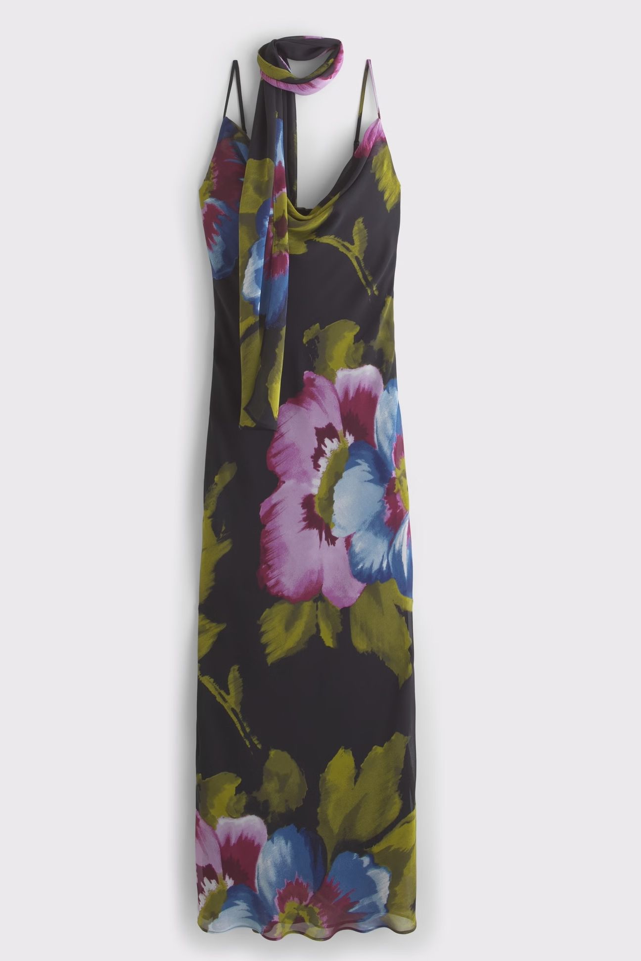 Abercrombie &amp;amp; Fitch The A&amp;amp;F Julia Slip Scarf Maxi Dress