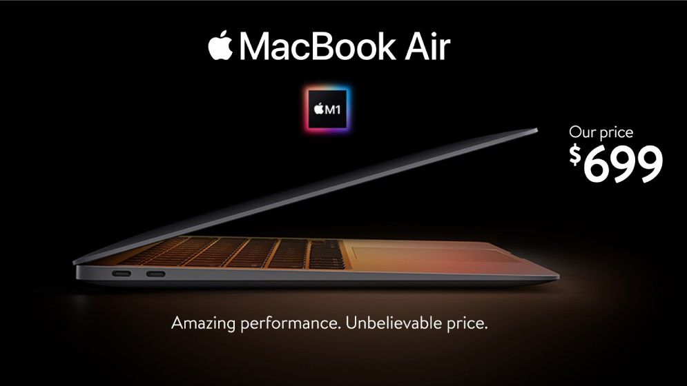 Walmart now selling M1 MacBook Air, debuts at lowest-ever price of
