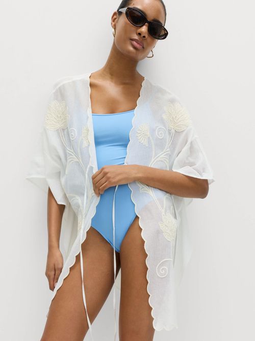 Cotton Rich Embroidered Kaftan