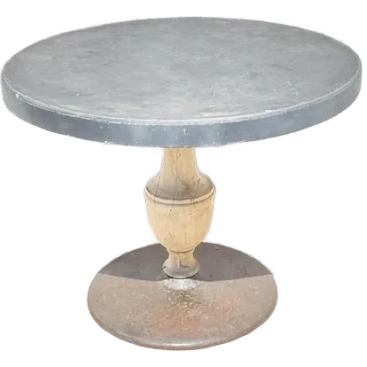 Vintage Boho Patinated Cafe Table