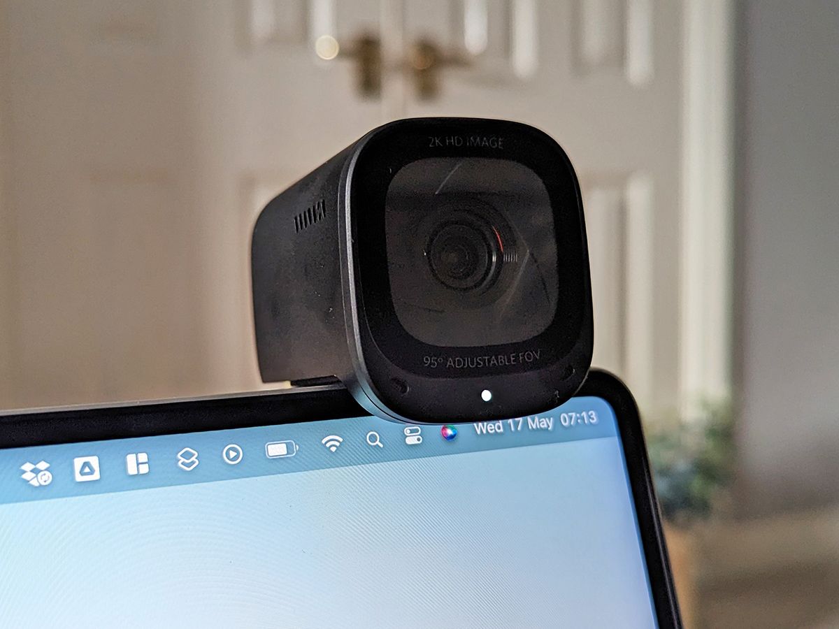 Anker PowerConf C200 2K USB-Webcam, Webcam für Laptops, Mikrofone mit Geräuschunterdrückung und K.I, Integrierte Kameraabdeckung