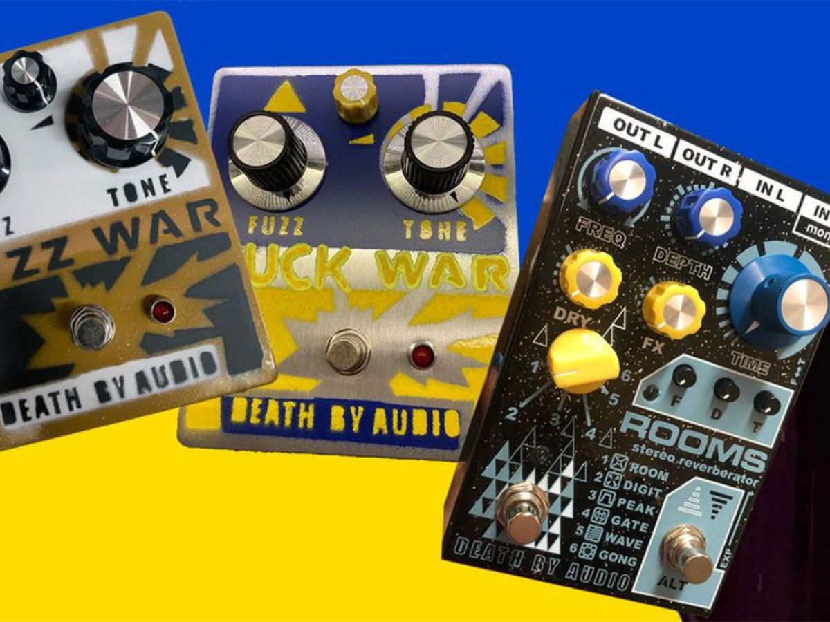 Death By Audio raffle one-off F**k War fuzz pedal and more