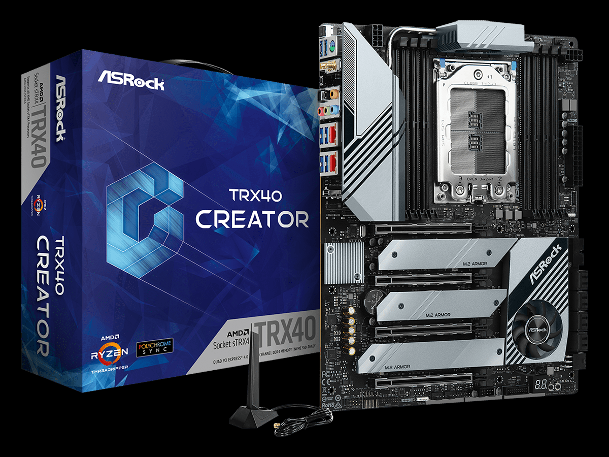 ASRock TRX40 CREATOR マザーボード ピン曲がり有ジャンク Asrock TRX40 Creator Socket sTRX4 DDR4 M2 WiFi BT USB 3.2 Type-C