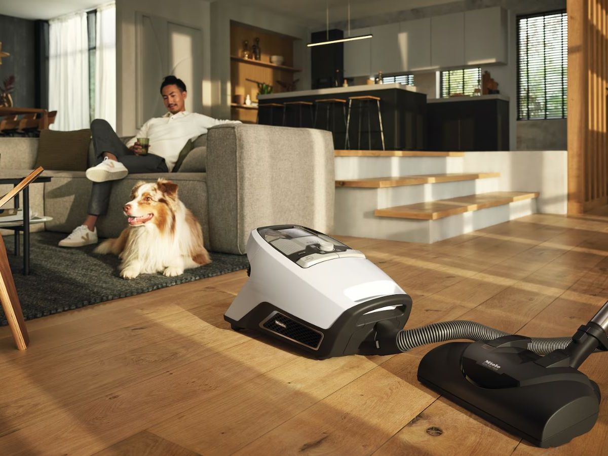 Portek Floor Brush For Miele Vacuum Cleaners - Dual-Function Hard Floor & Carpet Head For C1 C2 C3 CX1 Models