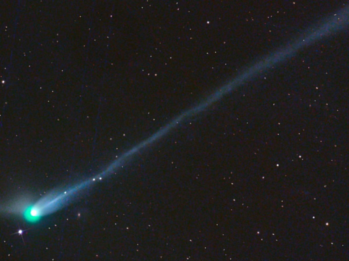 Newly visible, city-size 'green comet' will soon be ejected into