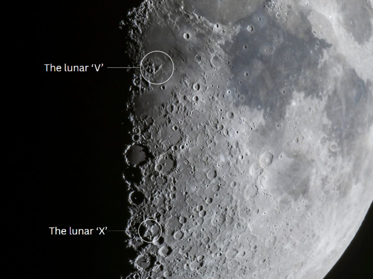 An enormous 'X' and 'V' will grace the moon's surface on July 2