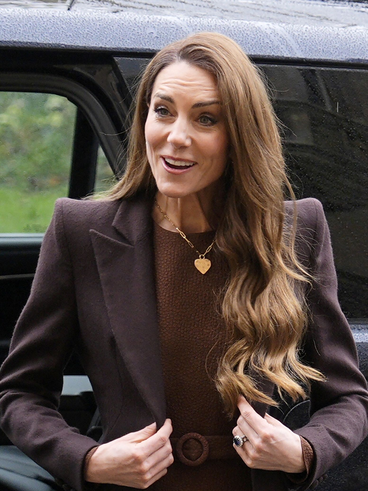 Britain's Catherine, Princess of Wales, arrives ahead of an audience with the Archbishop of Canterbury Sarah Mullally at Lambeth Palace in London on February 5, 2026. (Photo by Aaron Chown / POOL / AFP)