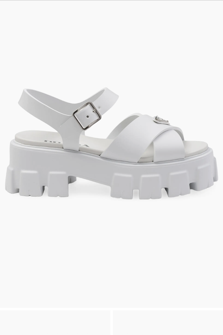 Prada, Monolith Rubber Sandals