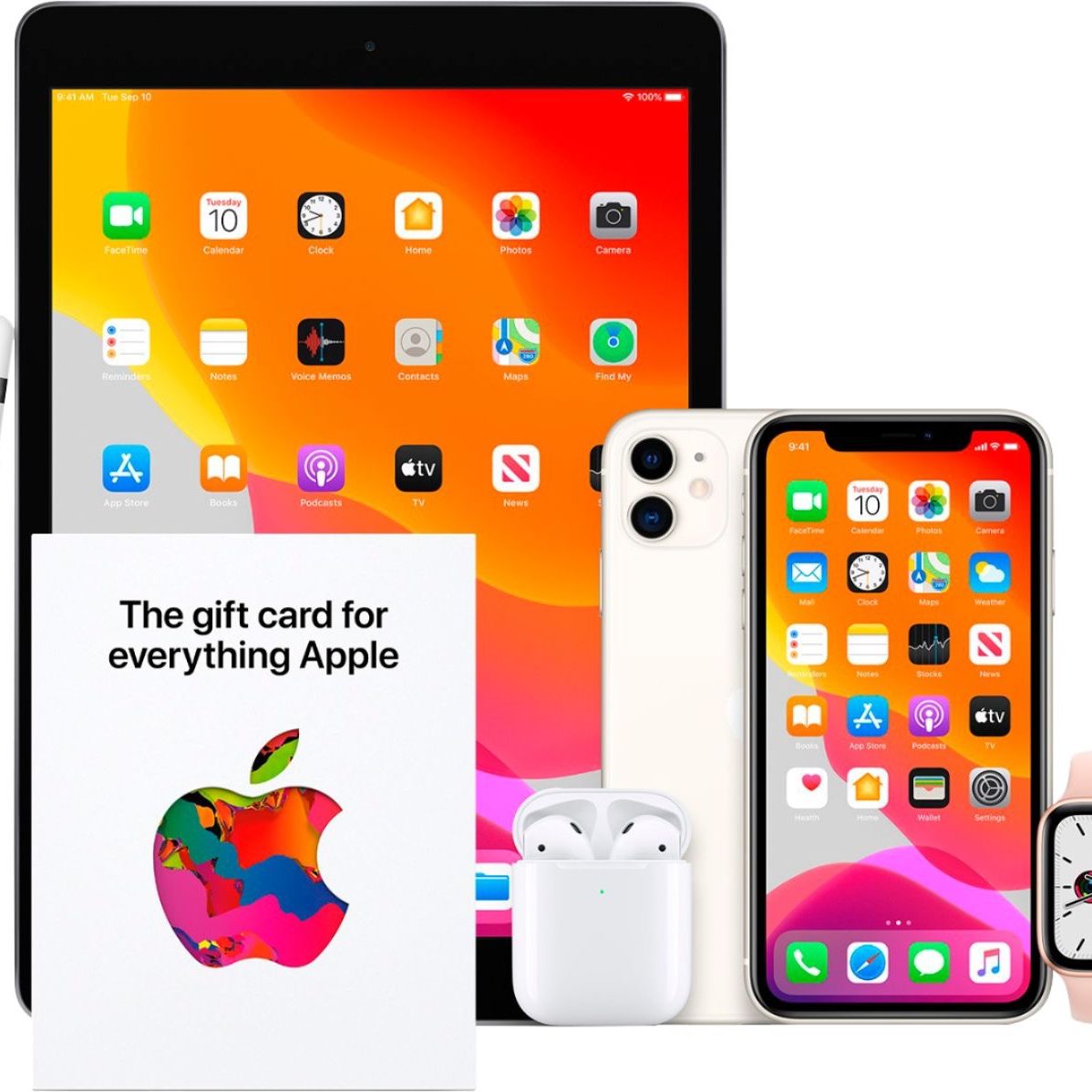 This digital iTunes and Apple Gift Card comes with a $20 Best Buy