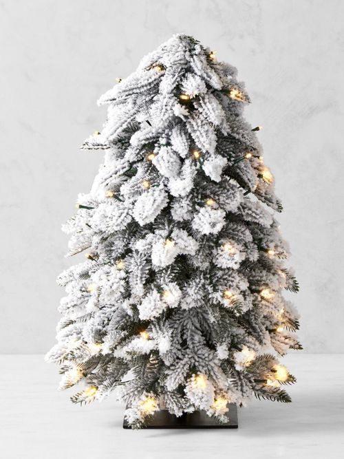 Winter White Faux Tabletop Tree