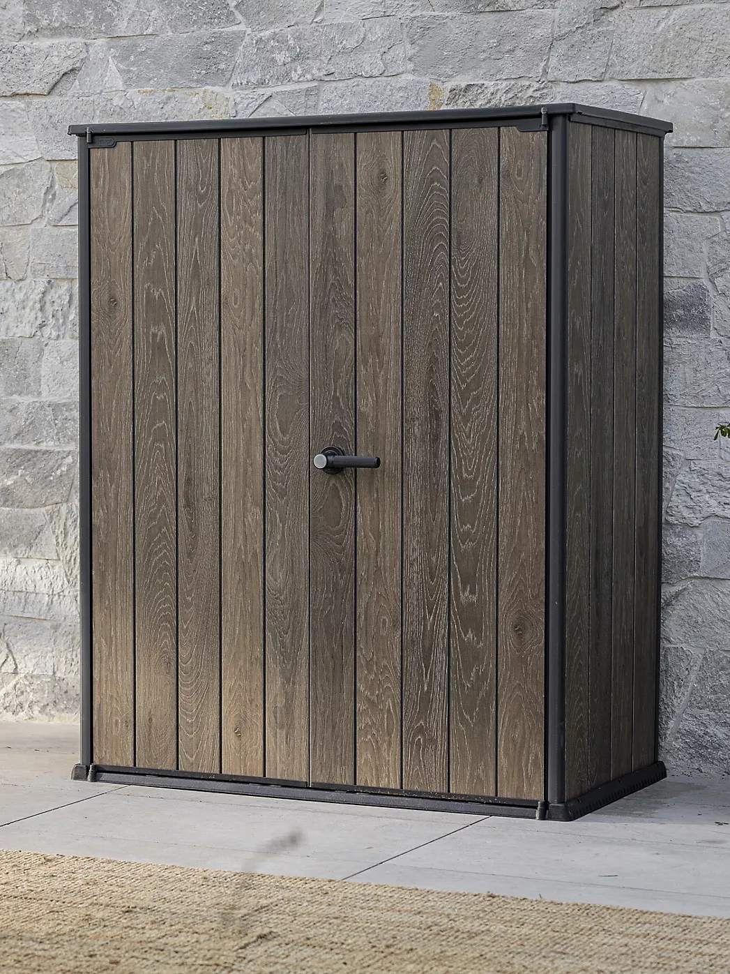 diy, Keter Signature Decocoat 1400L Resin 4x2ft Garden storage