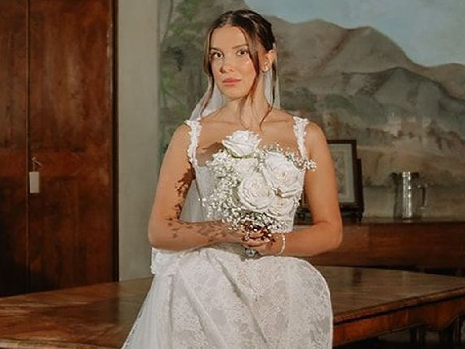 Millie Bobby Brown Marries Jake Bongiovi for a Second Time in Four Designer Wedding Dresses