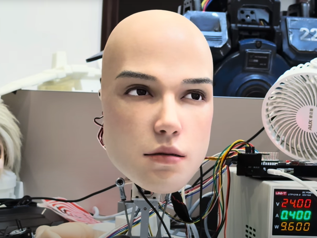 Chinese tech company develops creepy ultra-lifelike robot face