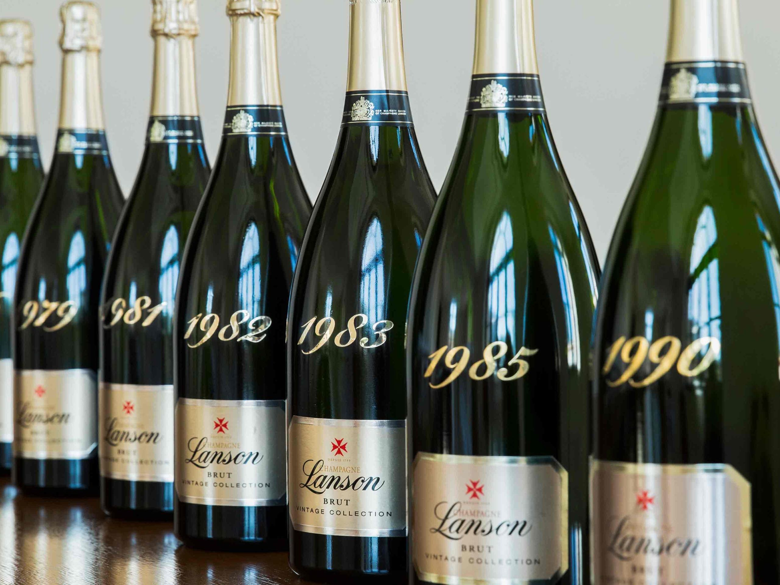 Grand Seau à Champagne LANSON – Vasque Inox Argenté – Occasion De Luxe