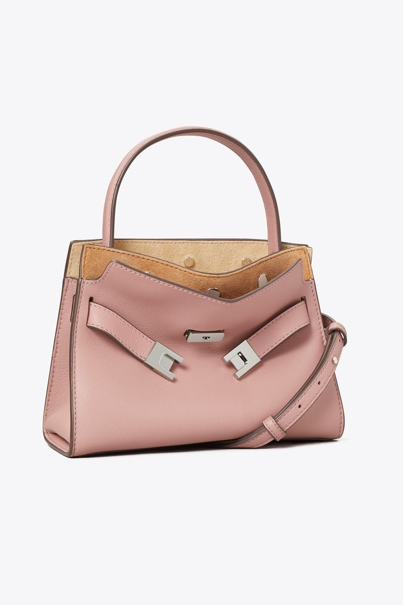 Petite Lee Radziwill Double Bag in Purple, Size Os